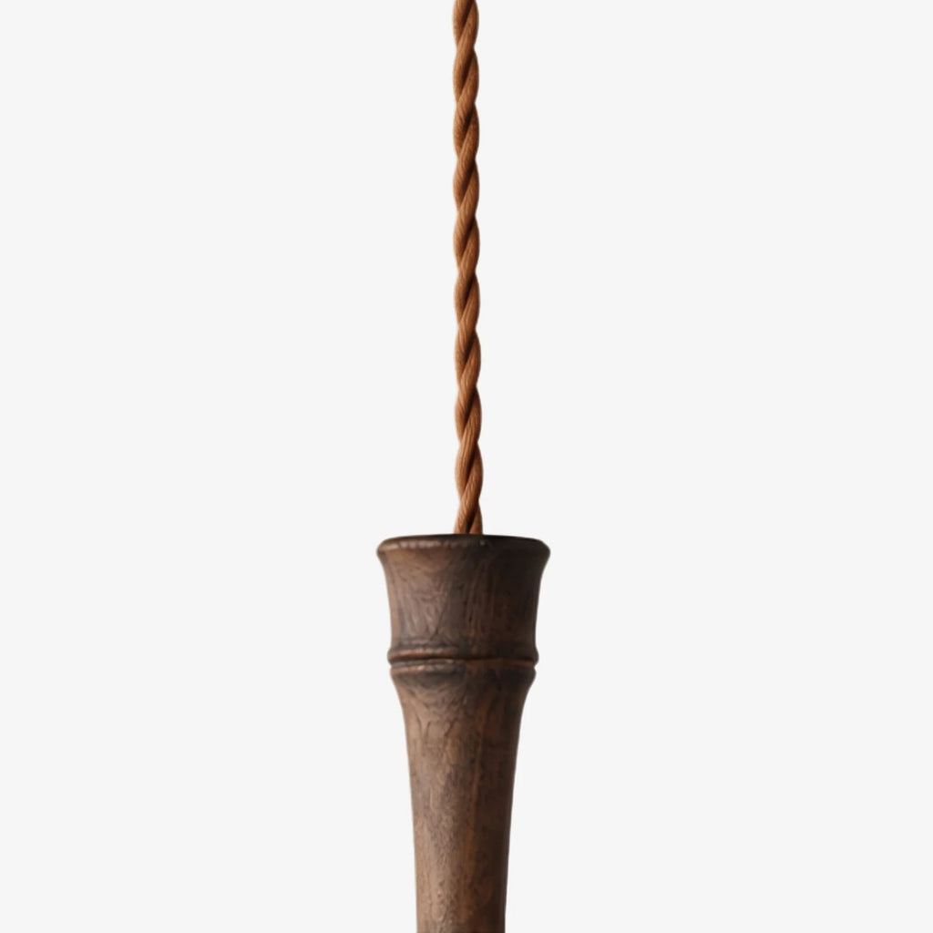 Natural Linen Drum Pendant Lamp | Esilora