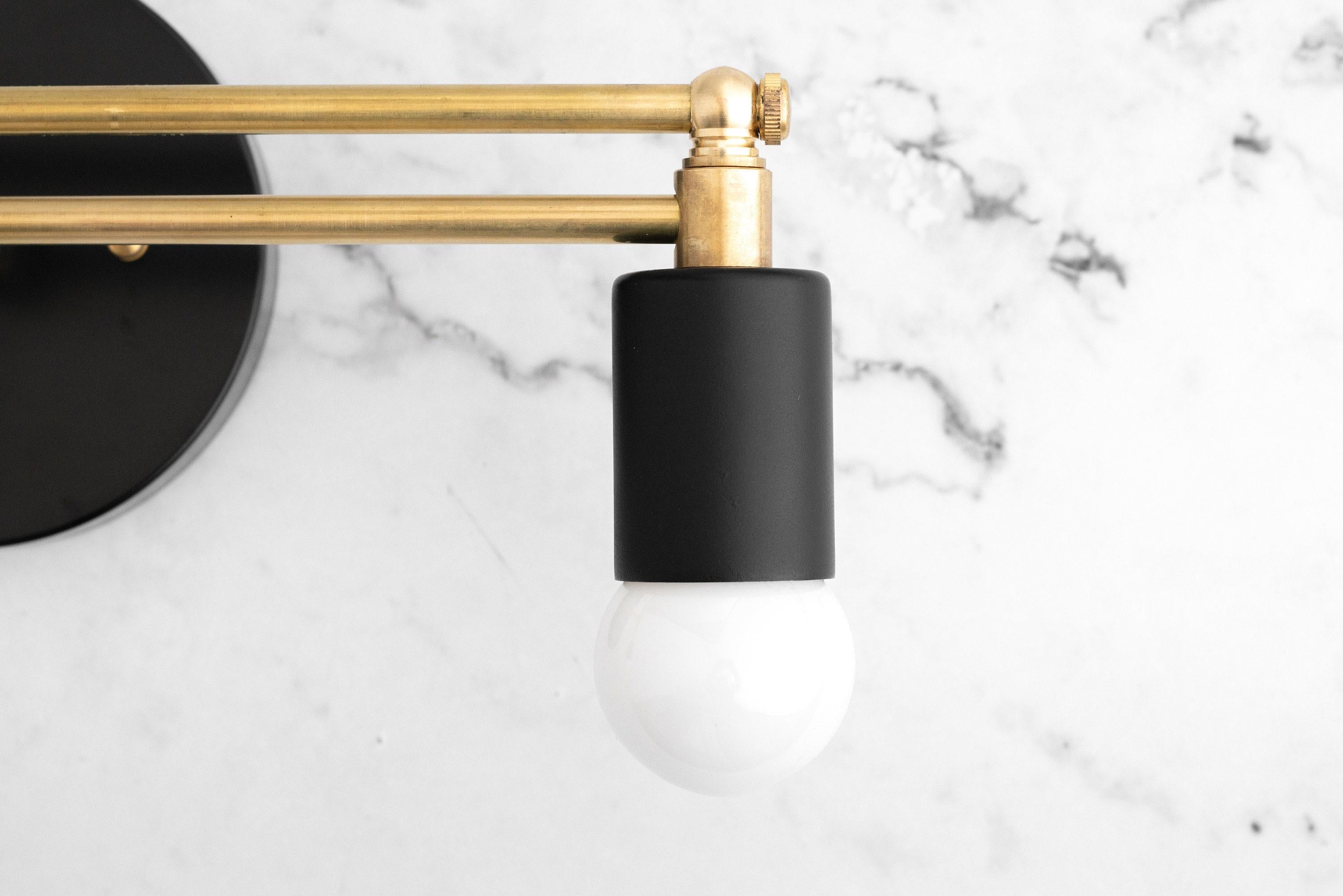 Mobilux Line Sleek Multi-Head Bathroom Wall Light – Designer Vanity Sconce with Glass Shades | Esilora