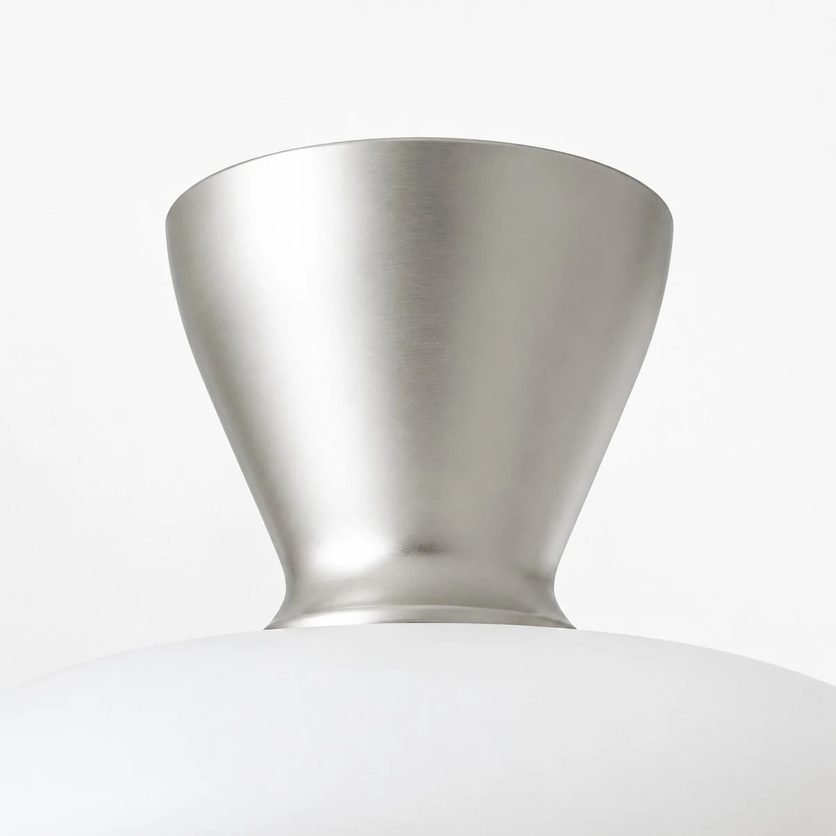 Konos White Glass Flush Mount Ceiling Light | Esilora