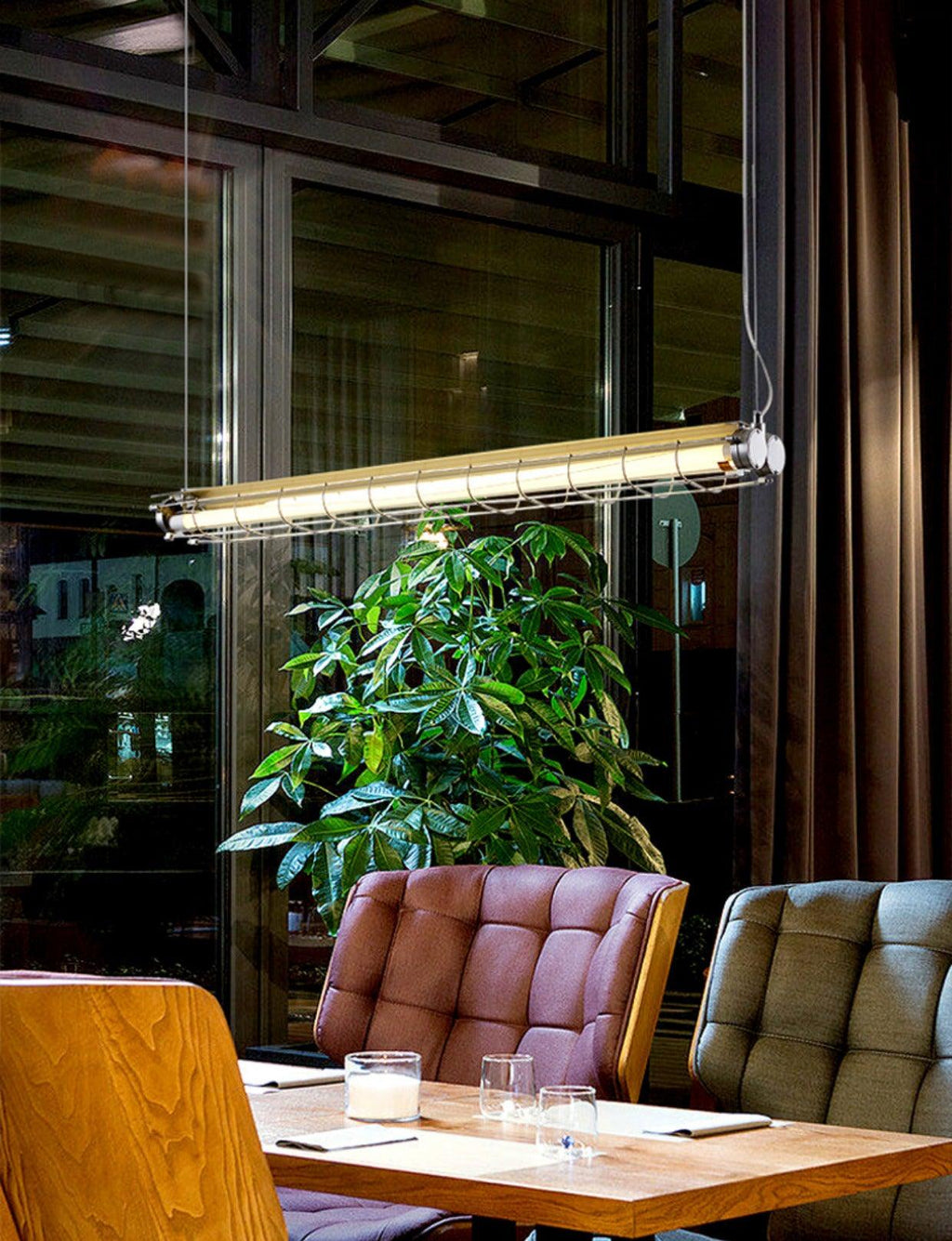 Artisan Glass Linearity Chandelier Iron Metal Glass Polished Silver Finish | Esilora