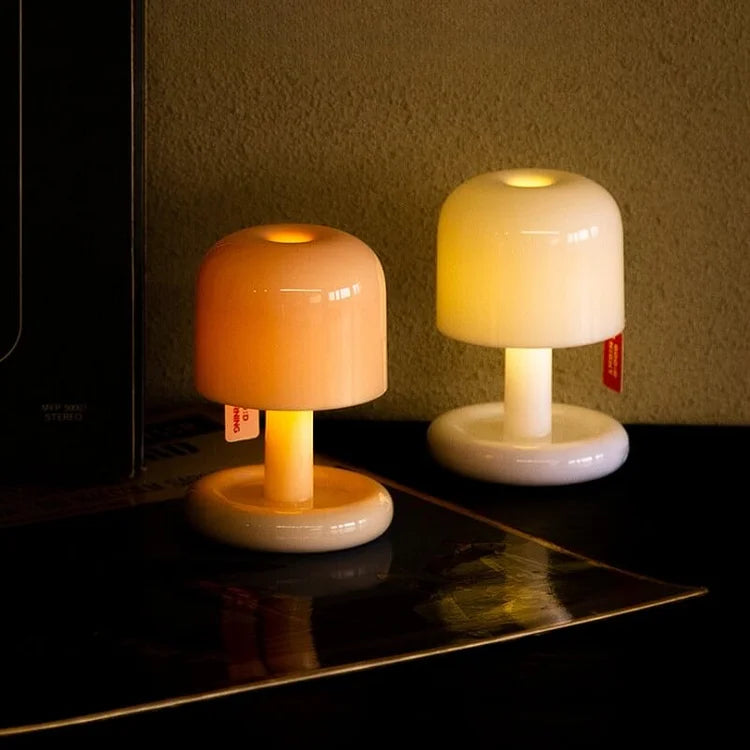Wireless Mini Mushroom LED Night and Table Lamp
