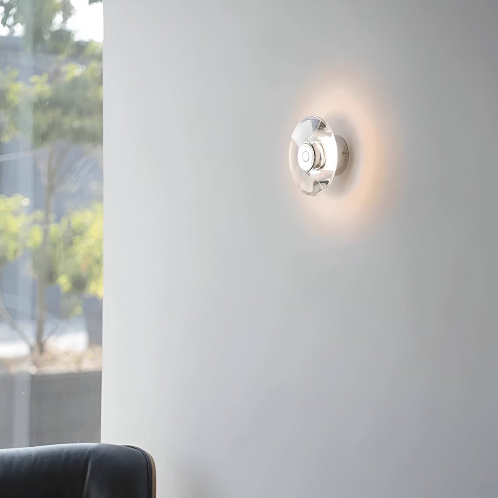 Italian Crystal Minimalist Clementine Wall Light | Esilora