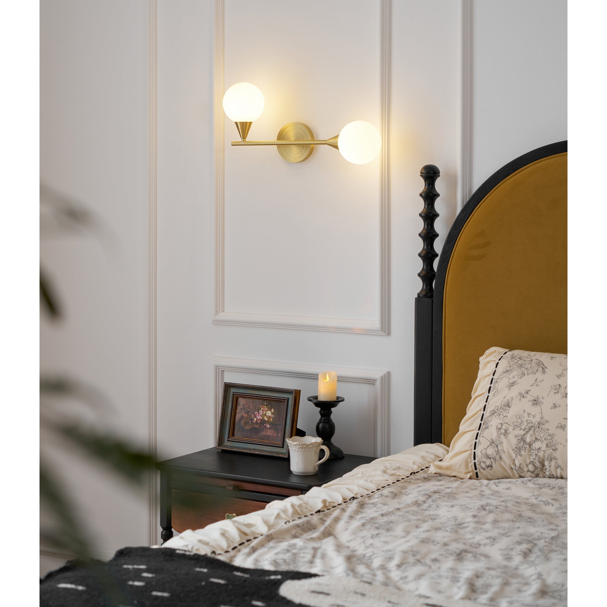 Applique da parete Holten in ottone armato | Esilora
