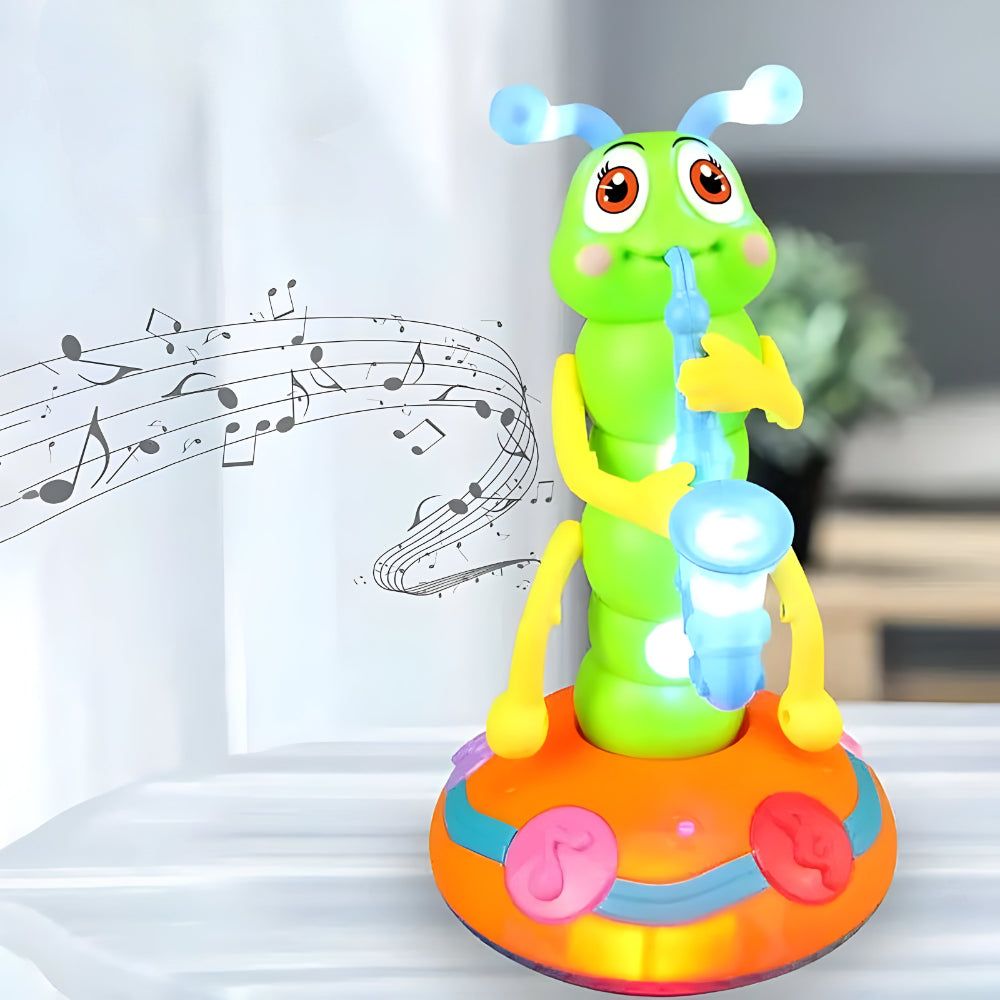 音楽に合わせて踊るベビー玩具 - カラフルな点滅ライト、揺れる動き、ポータブルプラスチック製