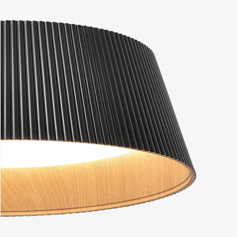 Ribravo Modern Ribbed Textured Shade Ceiling Lamp - Modern Minimalist Lamp for Living Room | Esilora