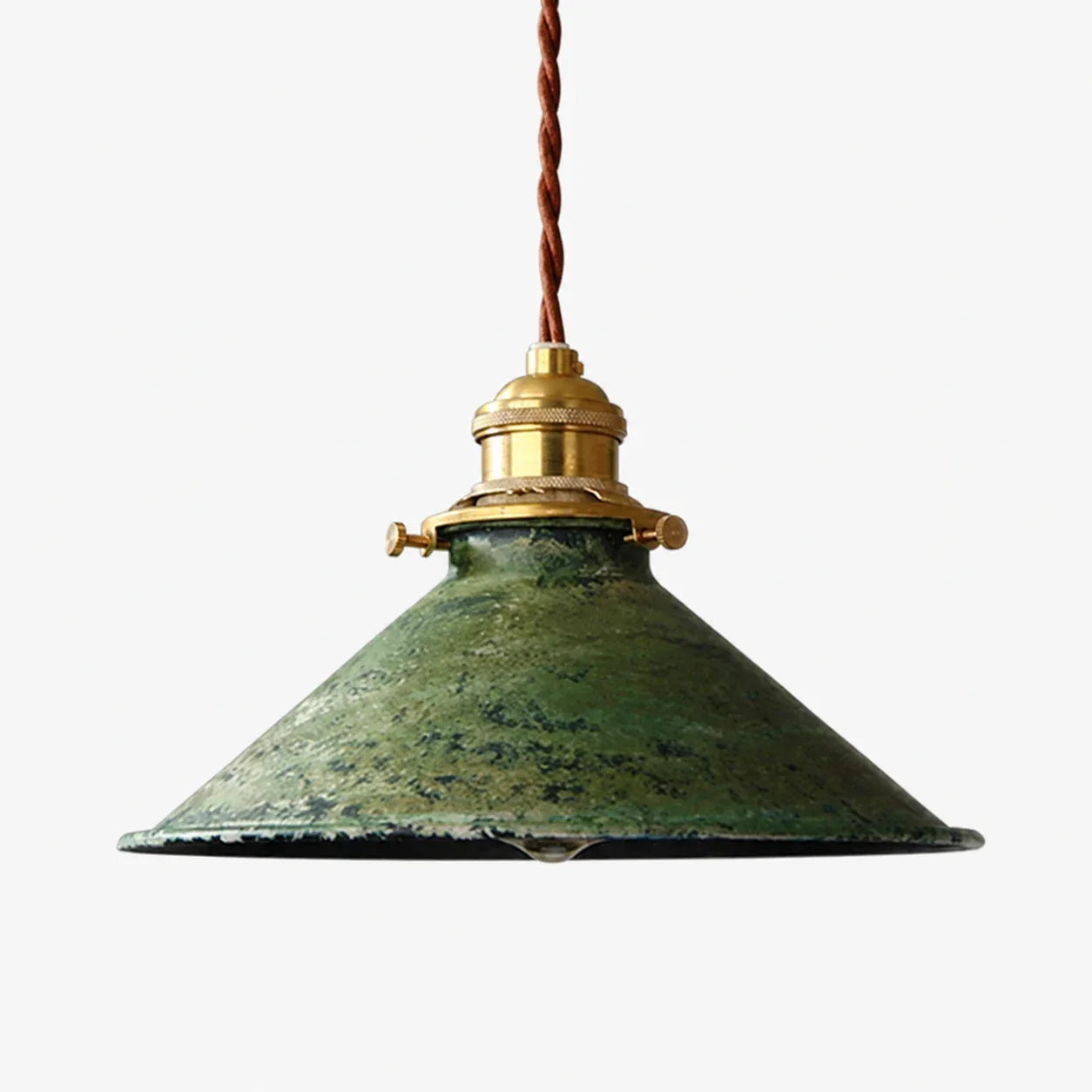 Vintage Industrielle Pendelleuchte aus distressed Metall | Esilora