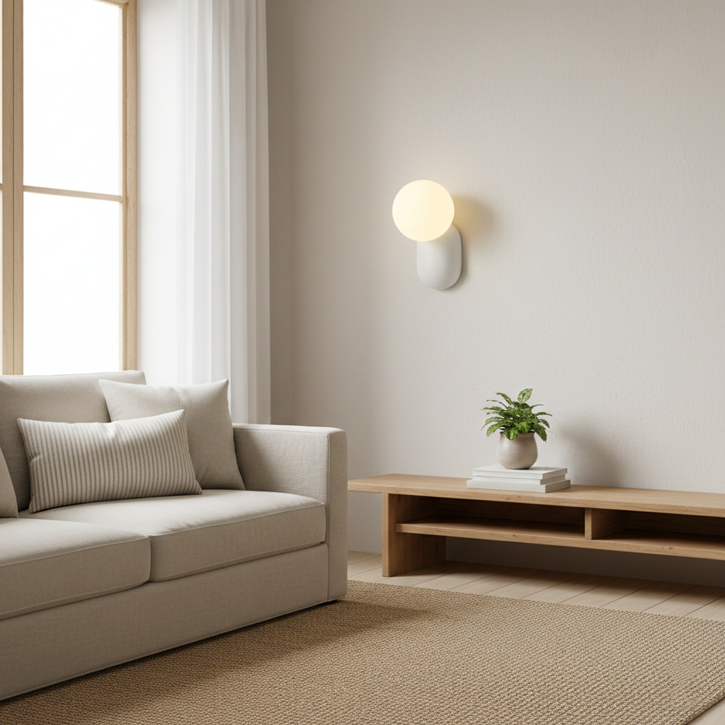 Luma Nordic Glass Orb Wall Light | Esilora