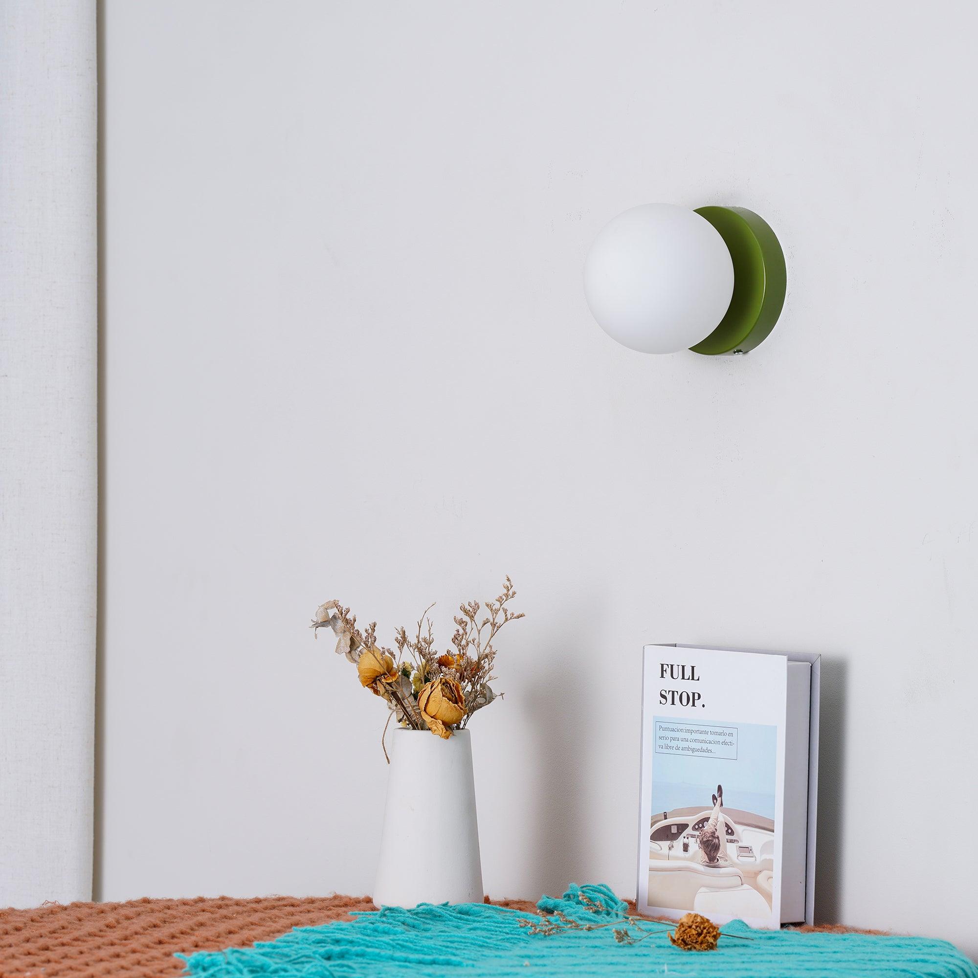 Rivolence Minimalist Fluid Modern Round Wall Sconce – Modern Indoor Accent Lighting for Bedroom or Study | Esilora