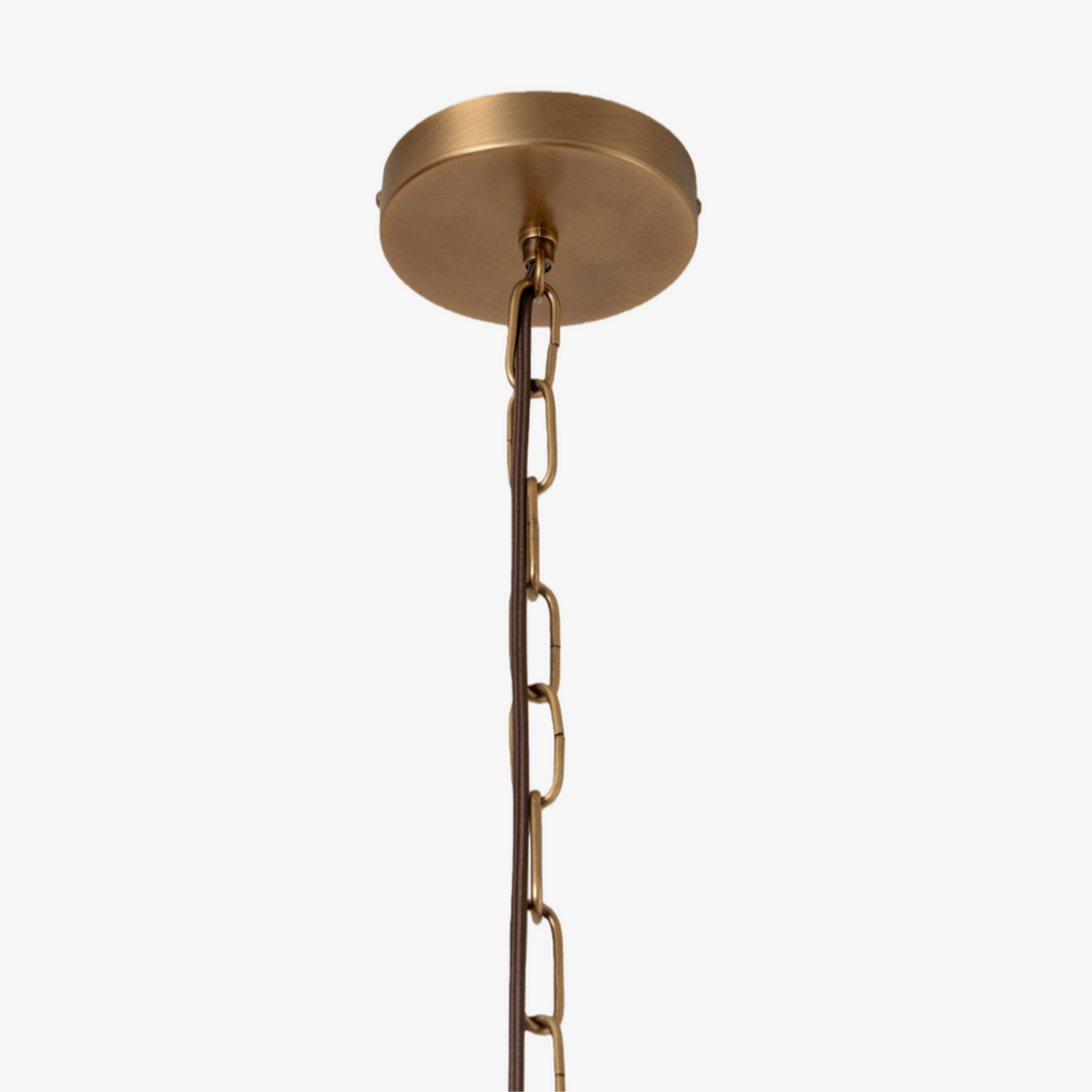 Loomis Tall Pendant with Textured Linen Shade – Industrial to Modern Pendant for Dining Room and Kitchen Island | Esilora