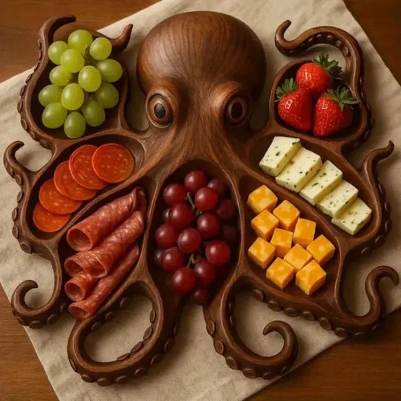 Vassoio per snack | Tagliere da portata in legno massello | Design animalier | NaturKueche - Esilora