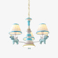 Lustre pour chambre d’enfant avec abat-jour en tissu, pour chambre, salle de jeux et nursery | Esilora