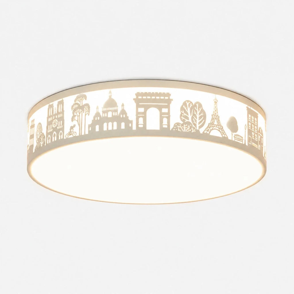 Lampada da soffitto LED a spettro completo con silhouette cava | Esilora