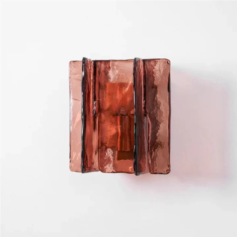Verdura Architectural Wall Mounted Lamp with Glass Panel Design | Esilora