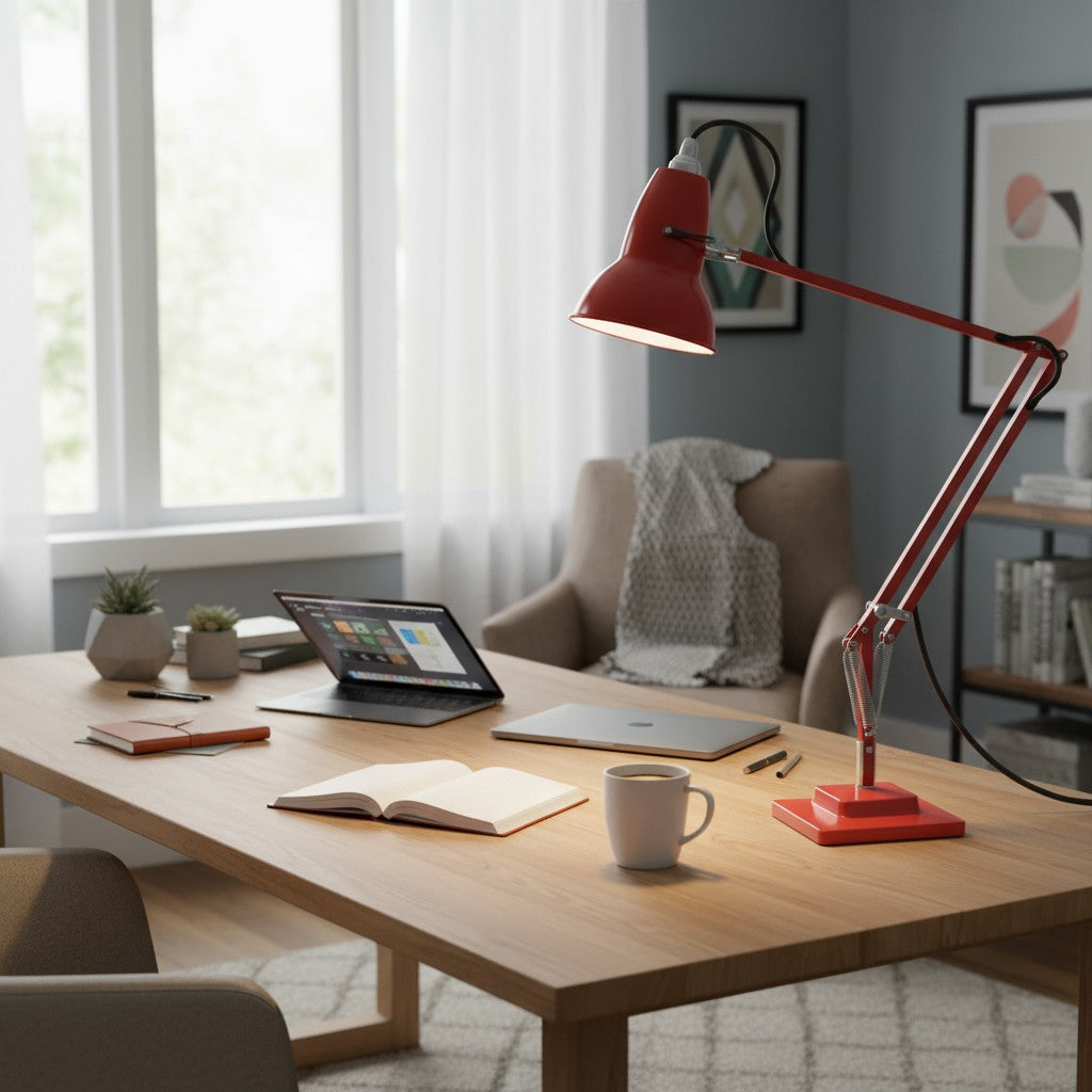 Modryx Adjustable Desk Lamp - Vintage Industrial Metal for Office and Bedroom | Esilora