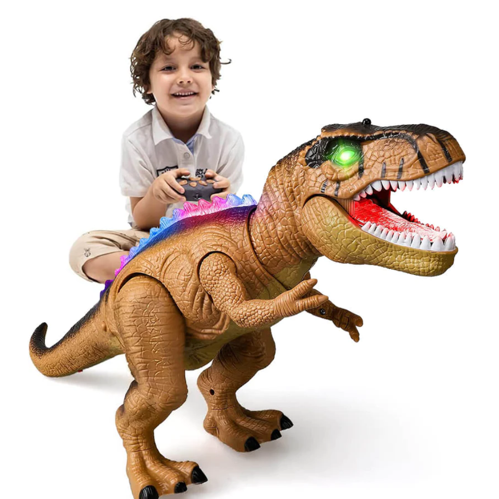 Remote-Controlled Dinosaur Toy — Interactive Lights & Roaring Sounds
