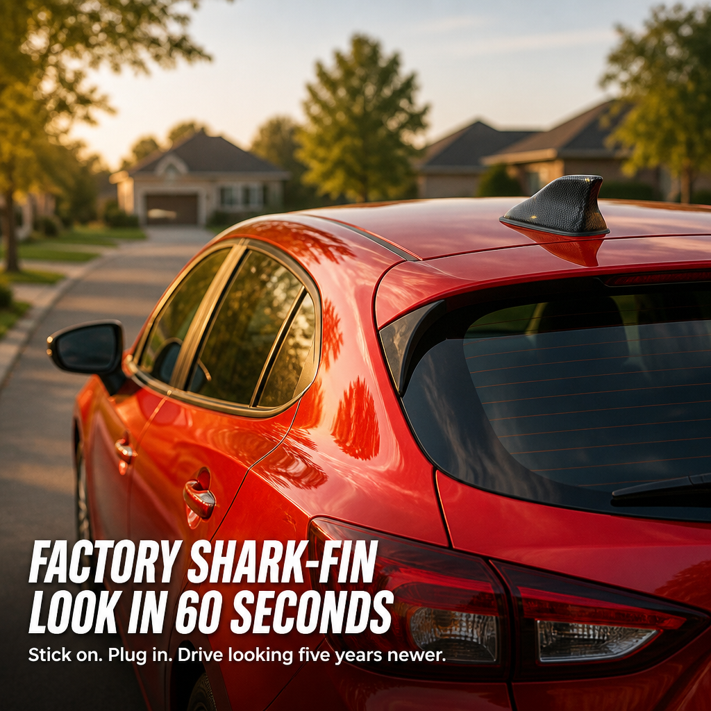 PulseFin — Swap Your Ugly Whip Antenna for That Clean Factory Shark-Fin Look - Esilora