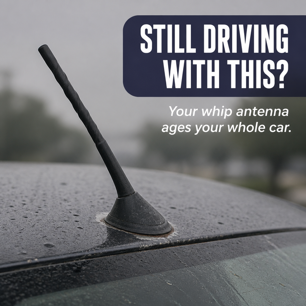 PulseFin — Swap Your Ugly Whip Antenna for That Clean Factory Shark-Fin Look - Esilora
