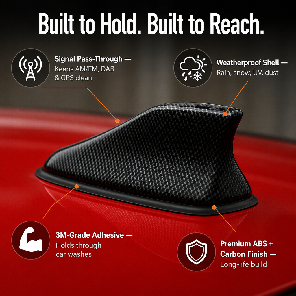 PulseFin — Swap Your Ugly Whip Antenna for That Clean Factory Shark-Fin Look - Esilora