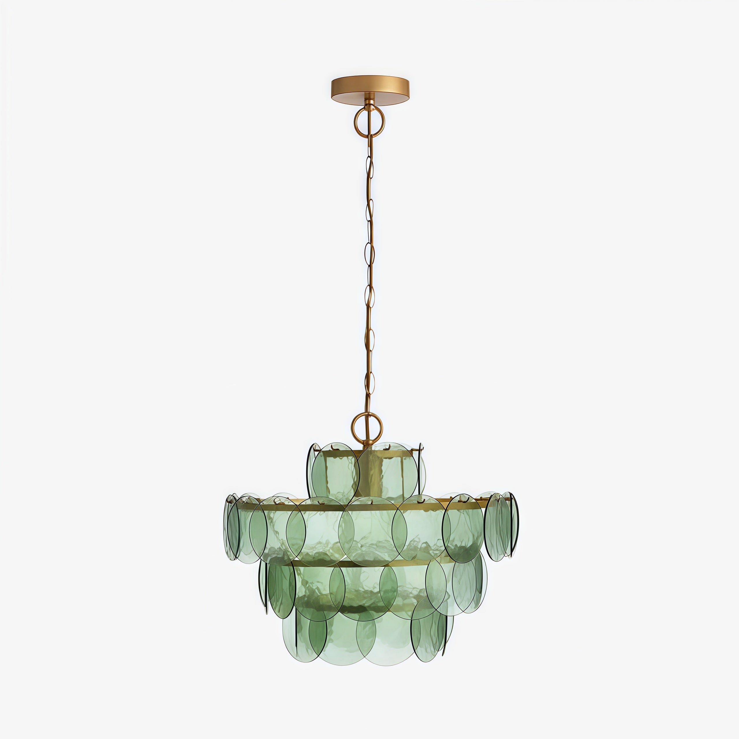 Morien Colorful Disc Pendant Light - Artistic Glass and Metal Pendant Lighting for Dining or Bedroom | Esilora