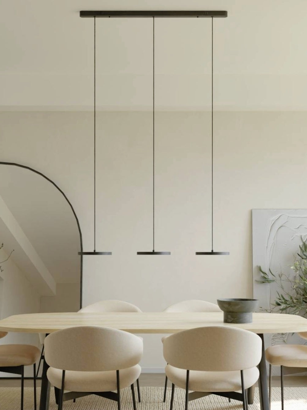 Minimalistische Mehrkopf-Pendelleuchte – Rundes Design für Küche | Esilora
