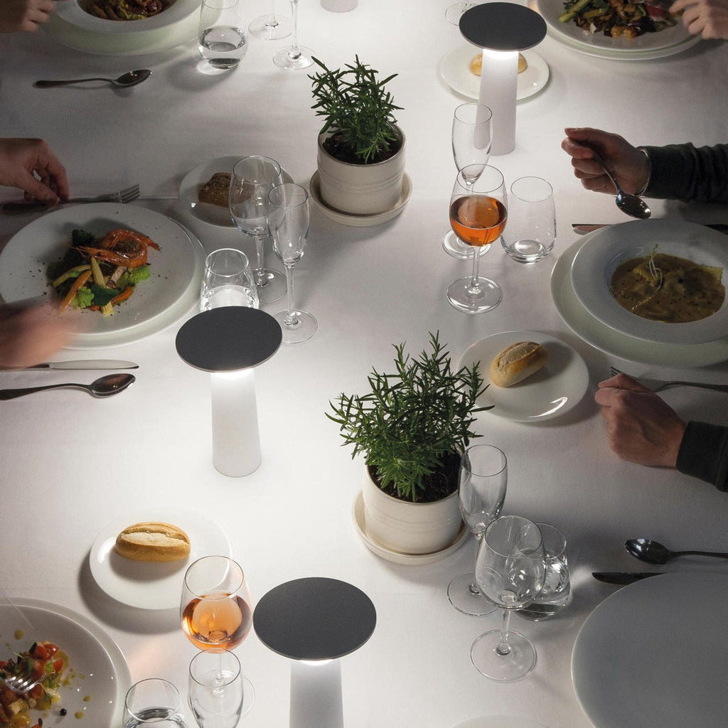 Modern Minimalist LED Table Lamp — Cordless Dimmable Design