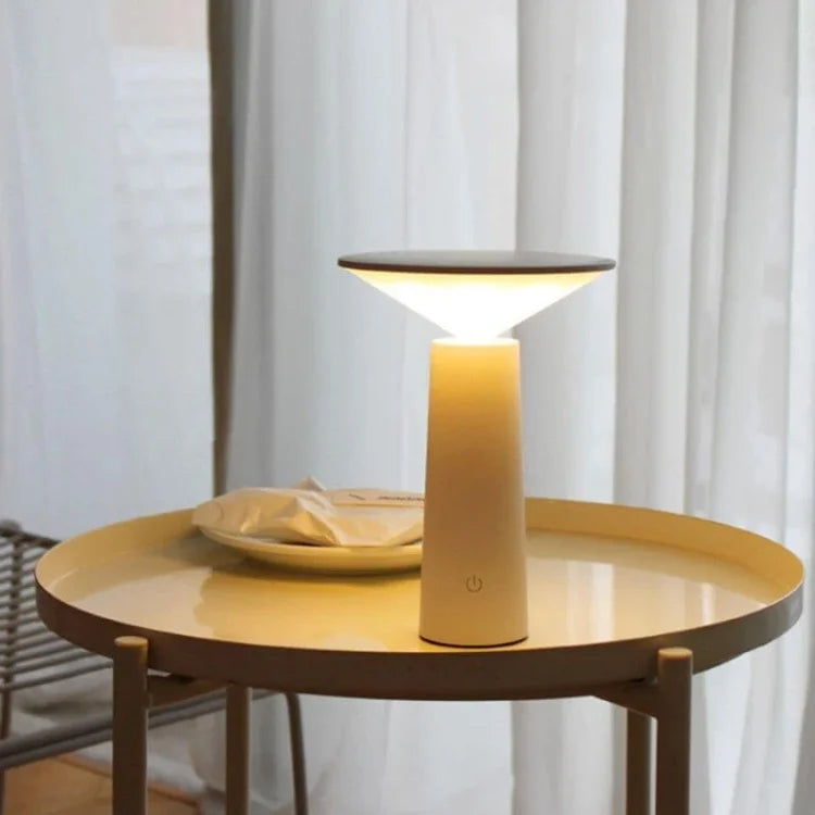 Modern Minimalist LED Table Lamp — Cordless Dimmable Design
