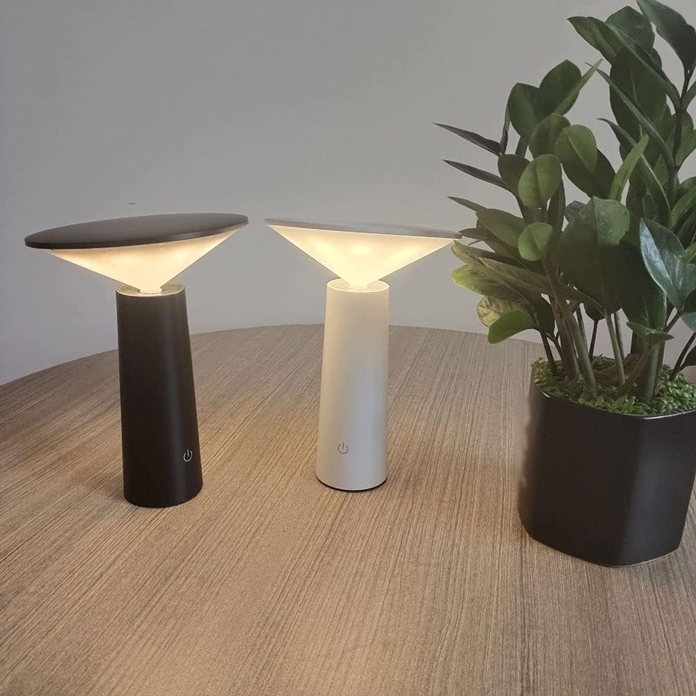 Modern Minimalist LED Table Lamp — Cordless Dimmable Design