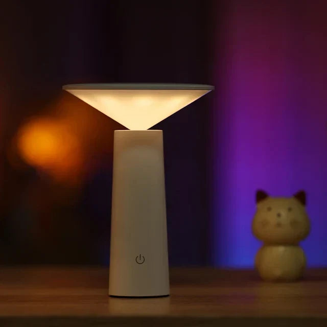 Modern Minimalist LED Table Lamp — Cordless Dimmable Design