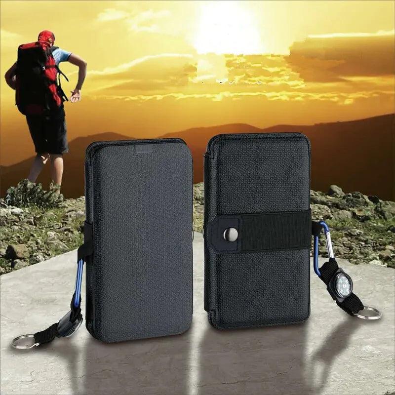 Caricabatterie solare portatile con design pieghevole per l’uso all’aperto - Esilora
