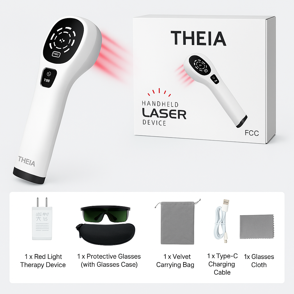 Smertelindrende apparat med dyb vævsbehandling med rød laser – Esilora