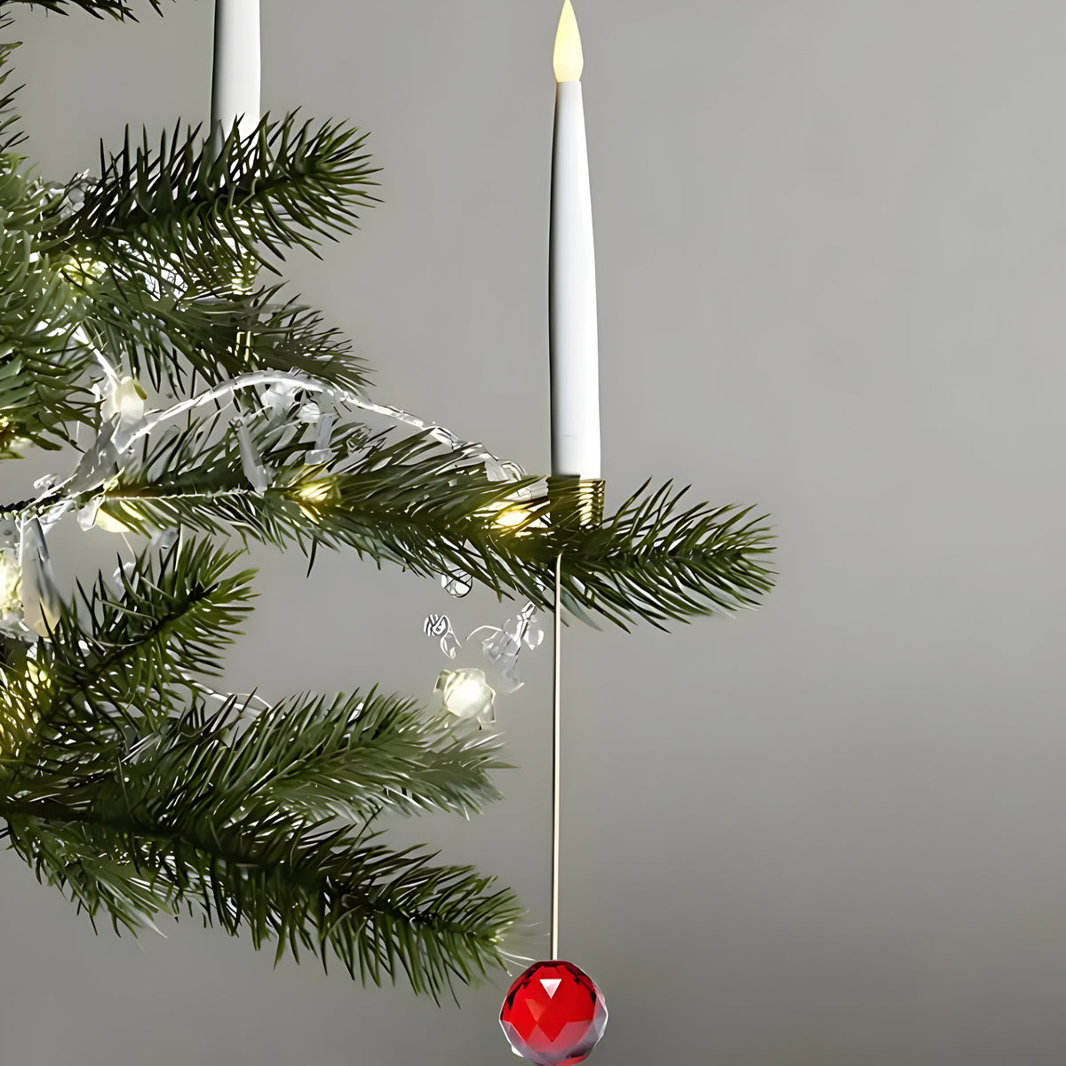 LED Christmas Tree Candles — Remote Control, Battery Powered