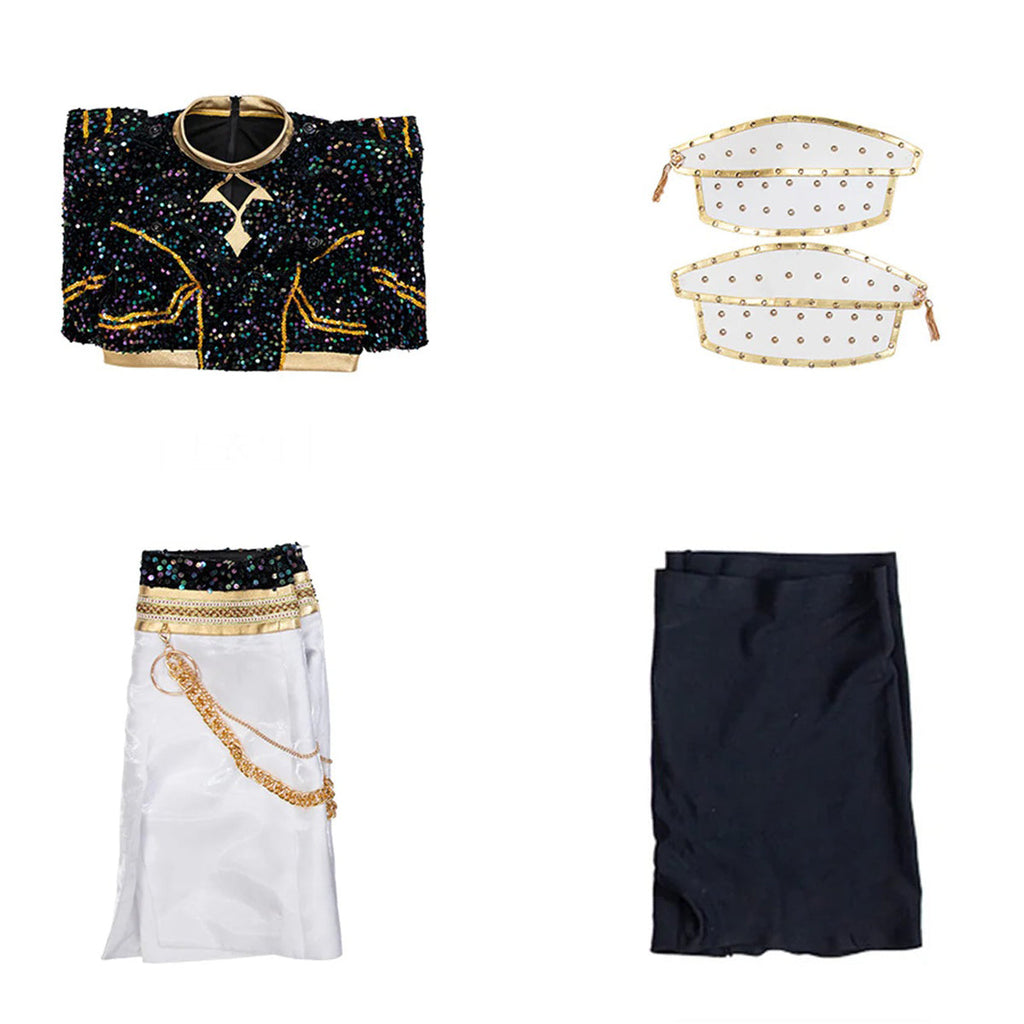 Costum de cosplay pentru copii, alb-negru