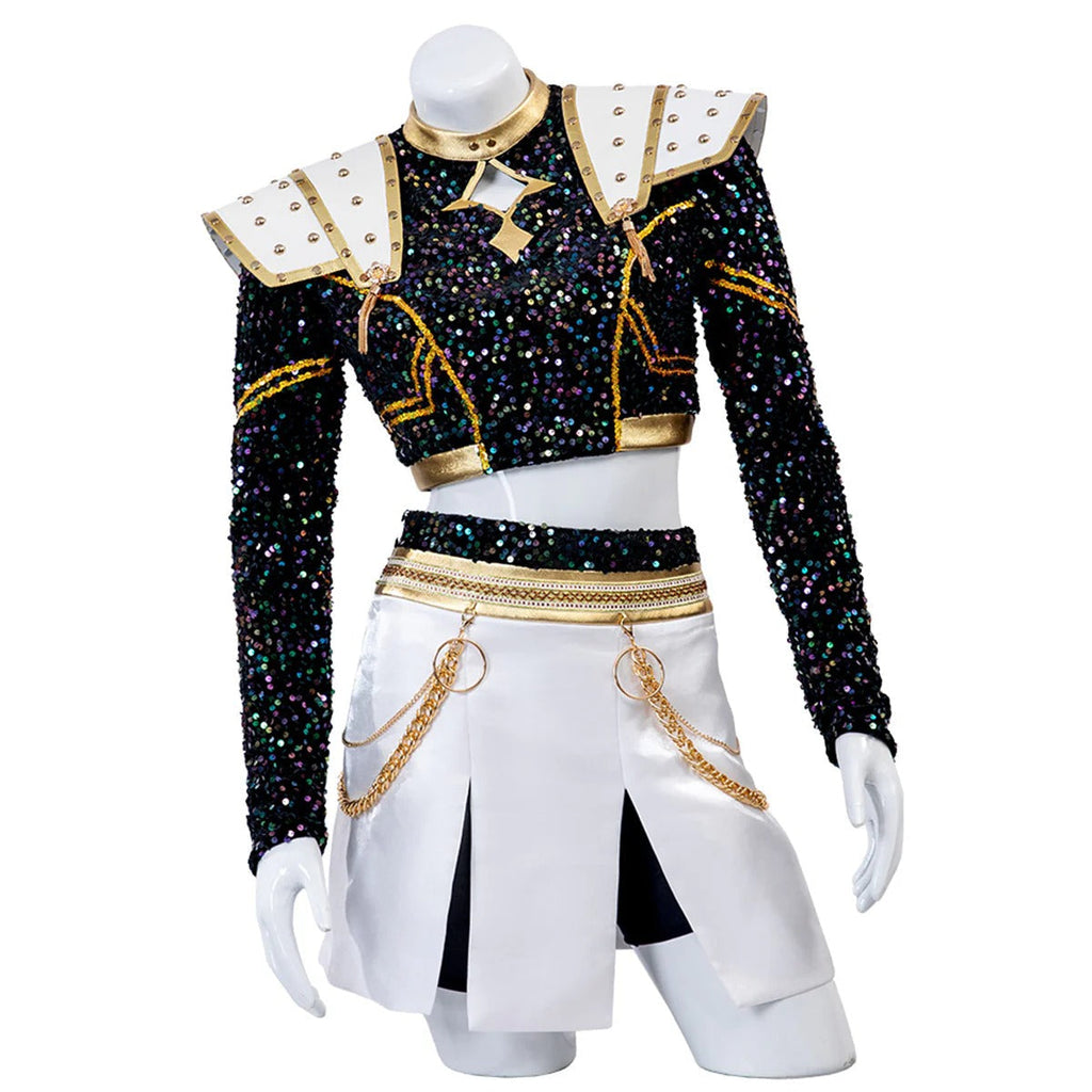Costum de cosplay pentru copii, alb-negru