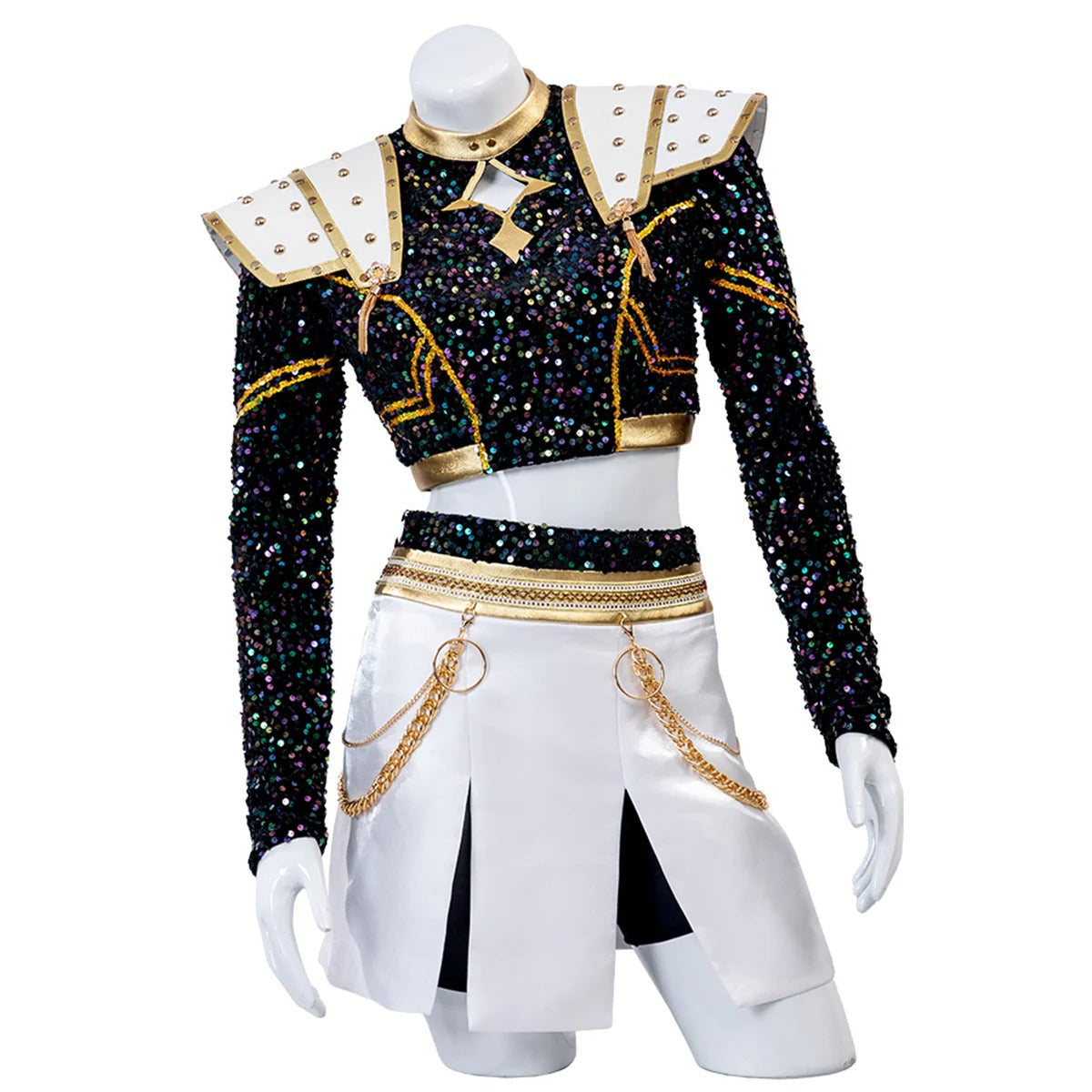 Costum de cosplay pentru copii, alb-negru