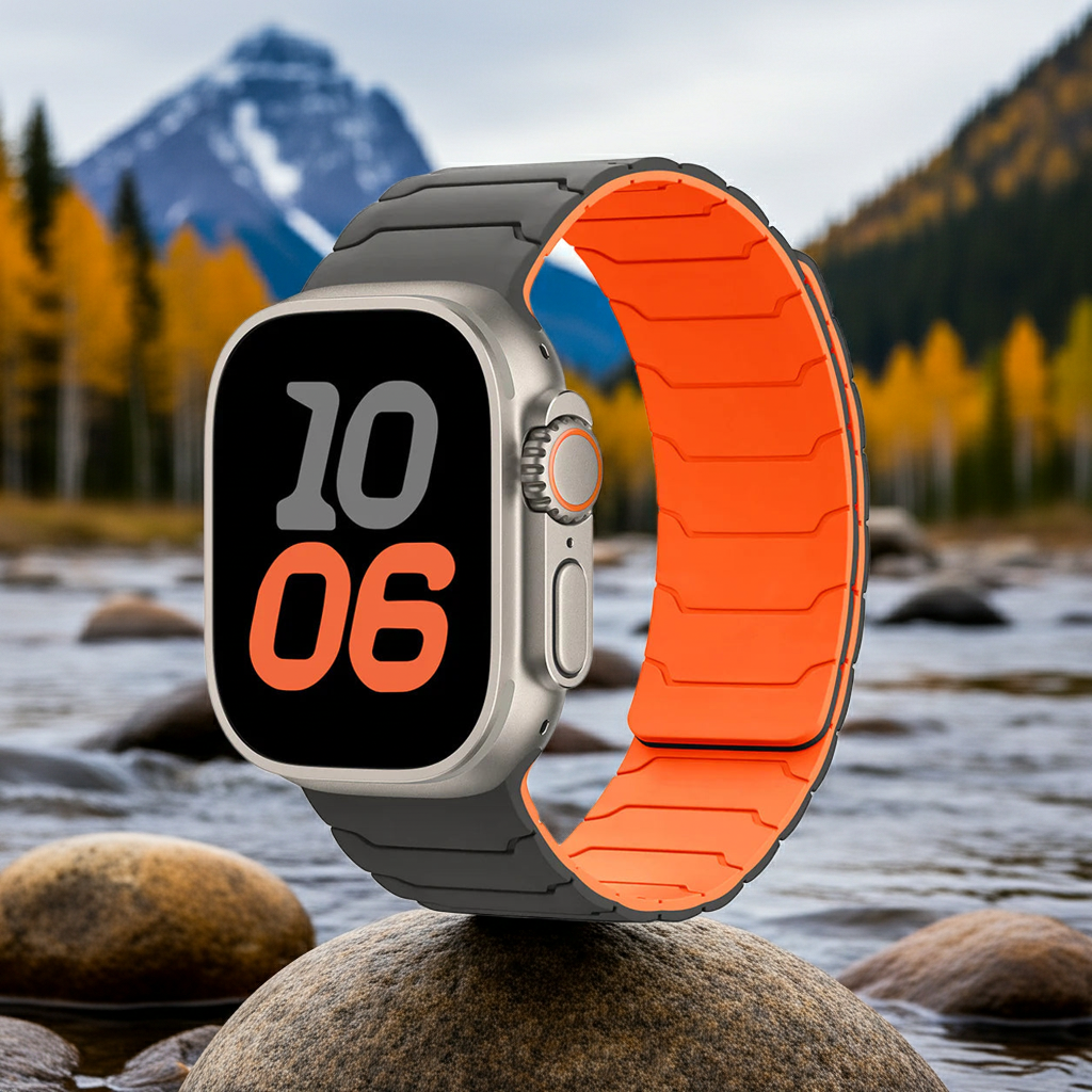 רצועת שעון מגנטית מסיליקון לשעון Apple – Esilora