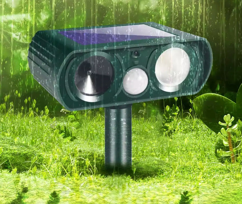 Solar Ultrasonic Animal Repeller – Protect Your Garden - Esilora