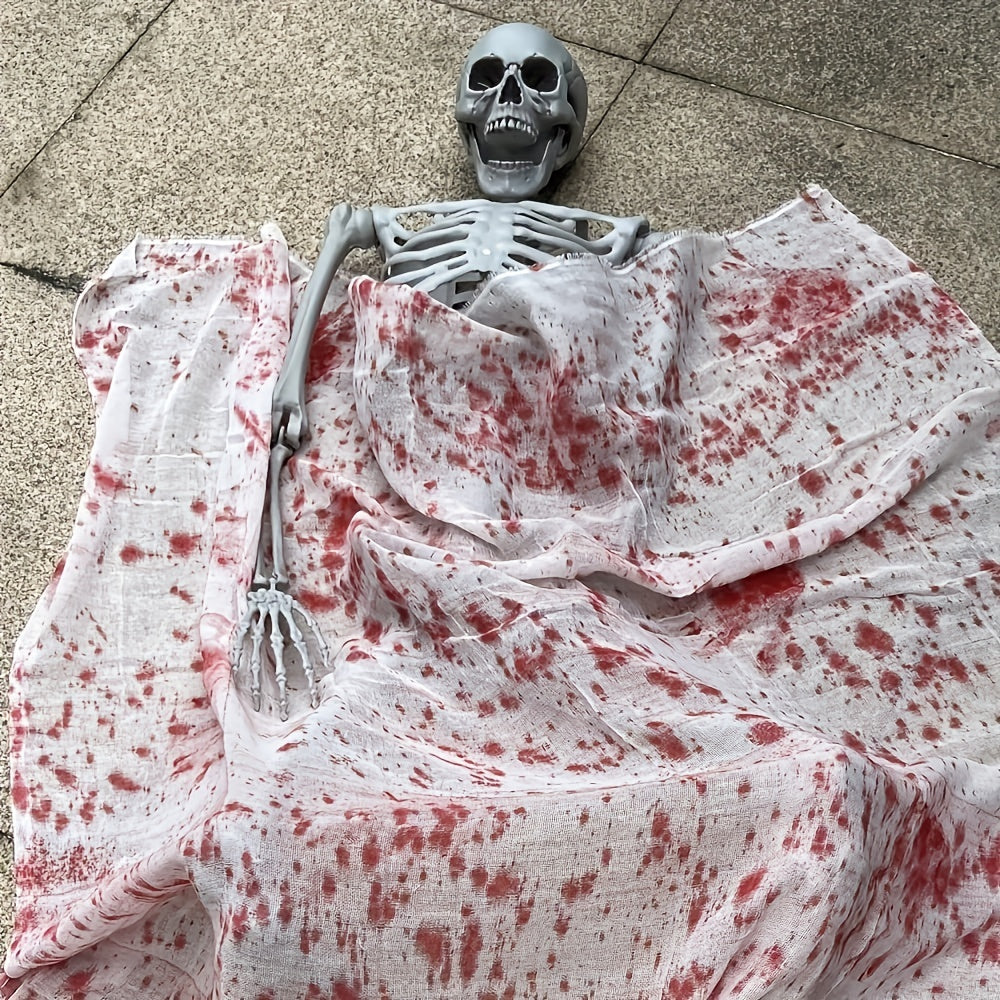 Figurină schelet de Halloween la dimensiune naturală — Plastic rezistent la intemperii, 6 ft