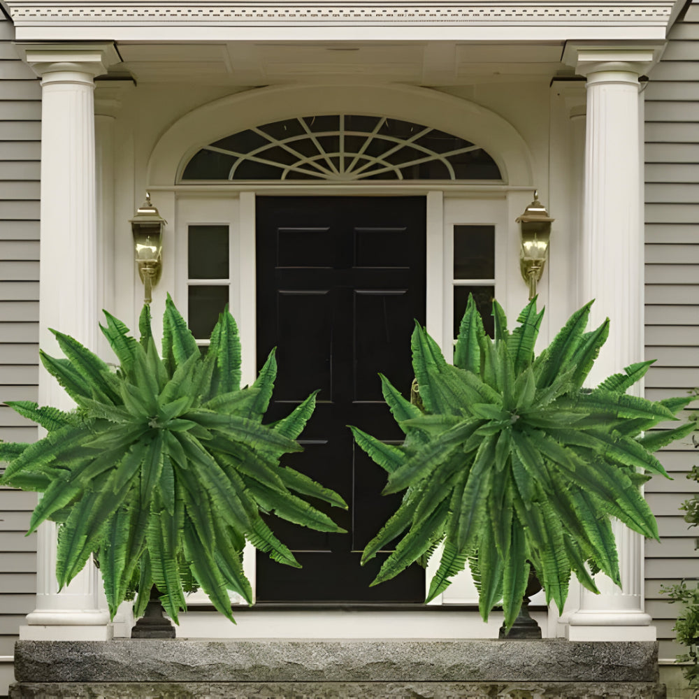Plantă artificială suspendată, ferigă Boston - frunziș verde realist