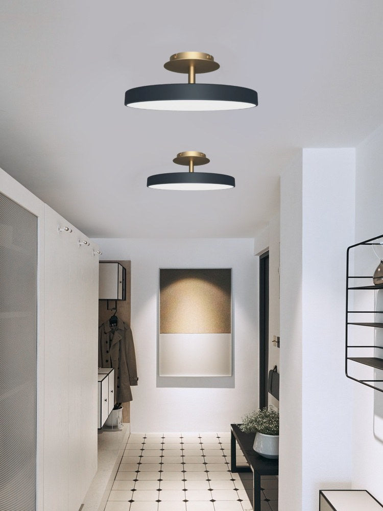 Round Flush Ceiling Lamp — Nordic Minimalist Light for Bedroom & Living | Esilora