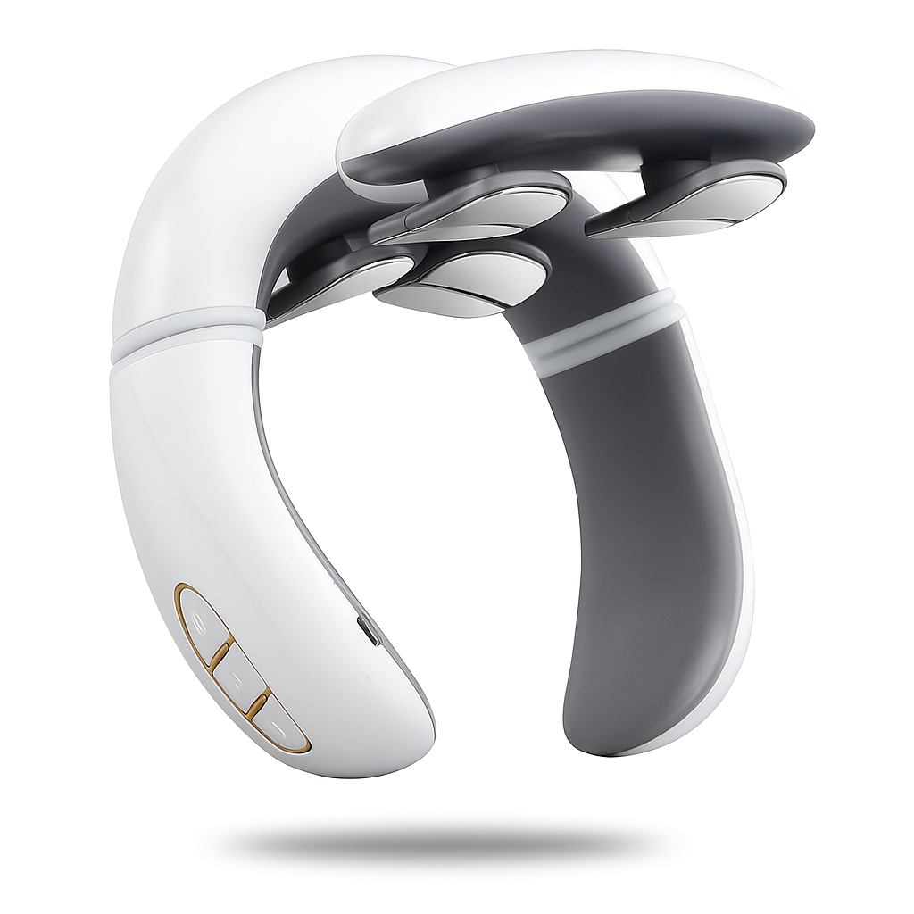 Bærbar wellness-enhed – nakkemassager med varme og justerbare indstillinger - Esilora