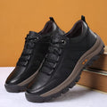 Men's Casual Leather Shoes — Waterproof, Non-Slip Comfort