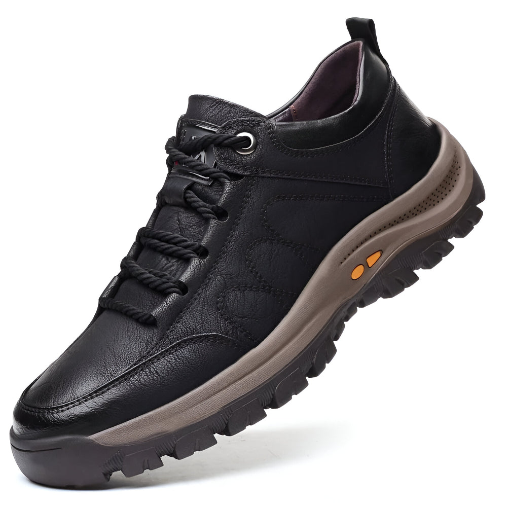 Men's Casual Leather Shoes — Waterproof, Non-Slip Comfort