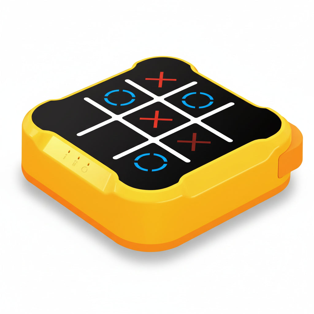 Handheld Digital Tic Tac Toe Console — Portable Electronic Game Device
