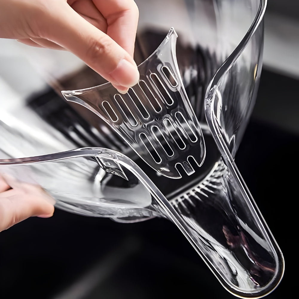 Sită și tavă de scurgere din plastic pentru bucătărie — bază goală, 23.5 x 19.5 x 12.5 cm