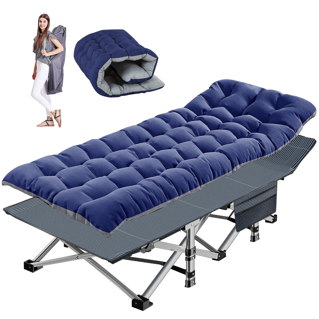 Sturdy Outdoor Folding Camping Bed – Portable Heavy-Duty Design - Esilora
