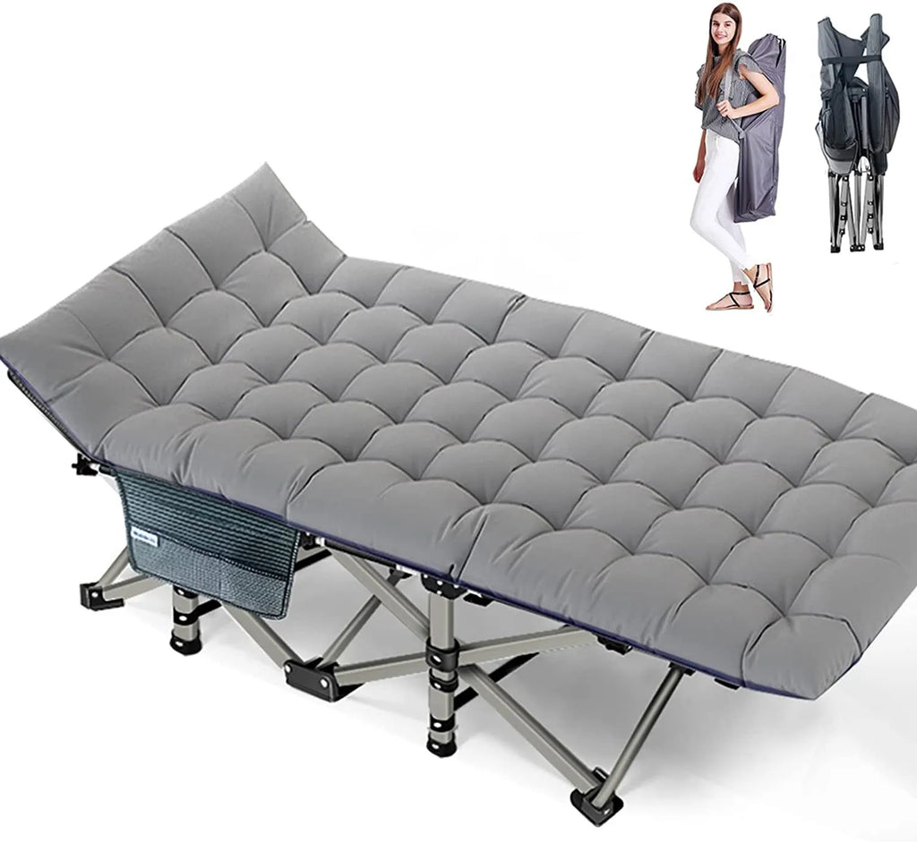 Sturdy Outdoor Folding Camping Bed – Portable Heavy-Duty Design - Esilora
