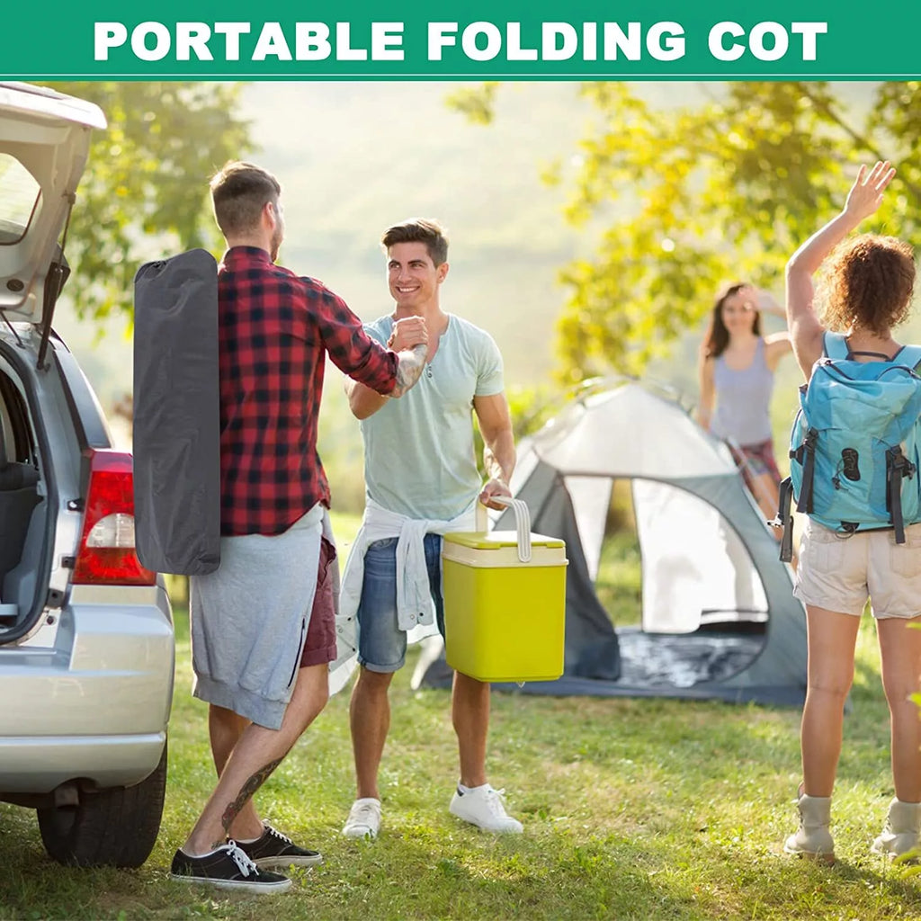 Sturdy Outdoor Folding Camping Bed – Portable Heavy-Duty Design - Esilora
