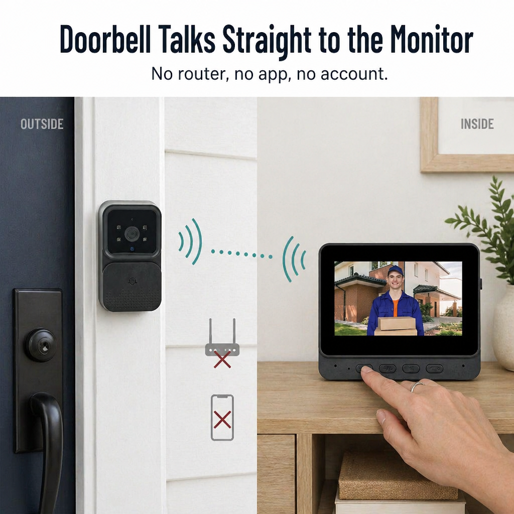 PulseView — See Who's at Your Door Without Wi-Fi, Apps, or Subscriptions - Esilora