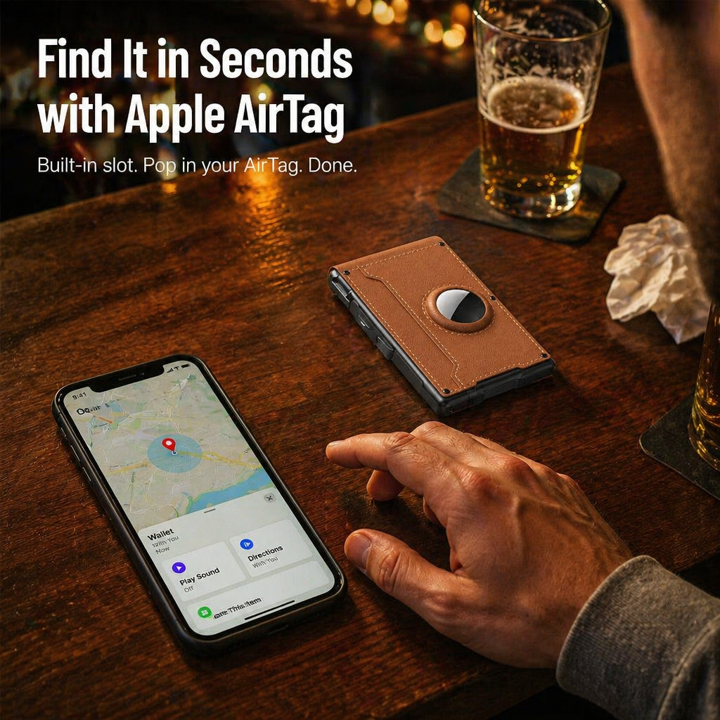 StealthEdge — 持ち運びをスリムにしてRFID盗難を防ぎ、AirTagで追跡 - Esilora