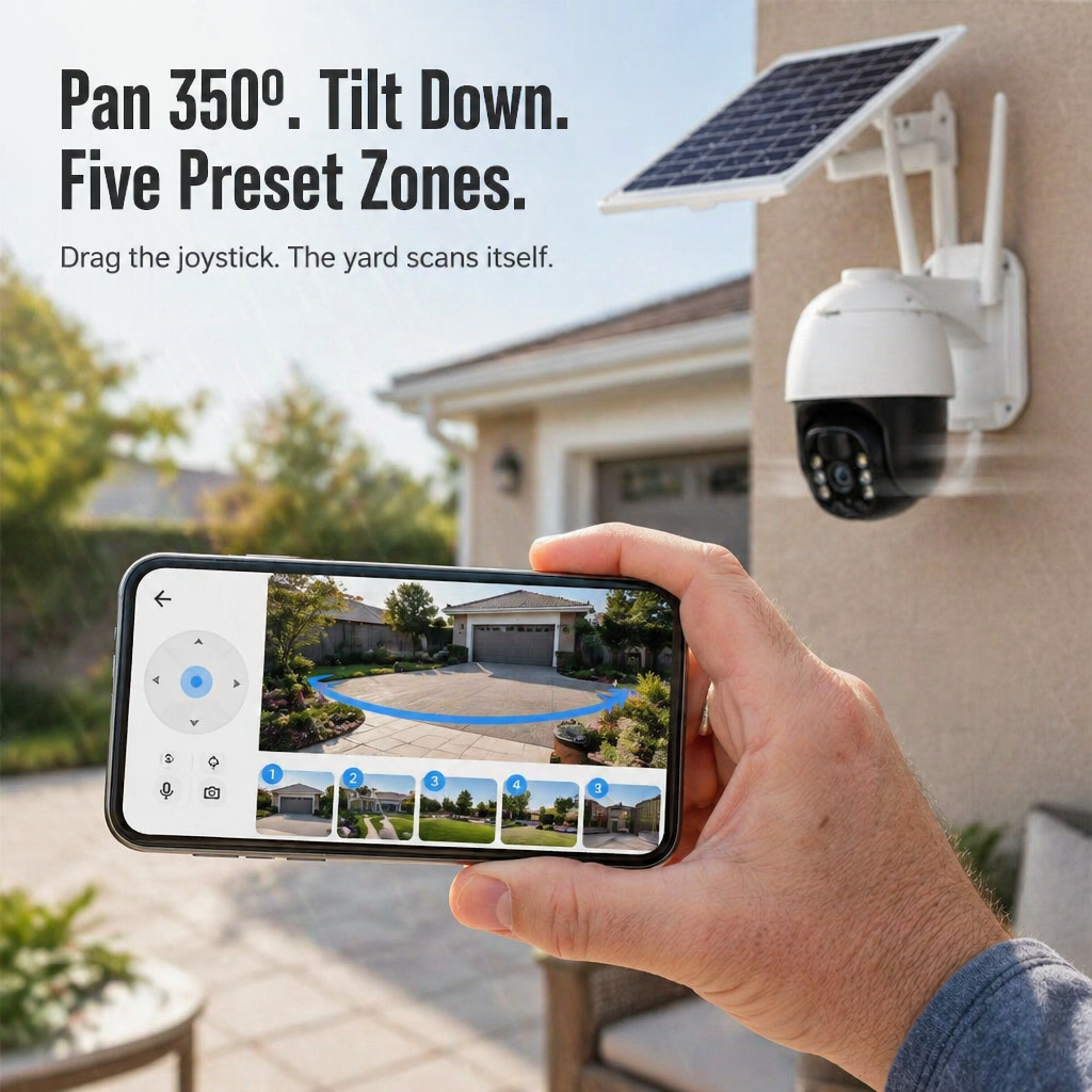SolarSentry Wireless Outdoor Camera — Watch Every Blind Spot 24/7, No Wires, No Subscriptions - Esilora
